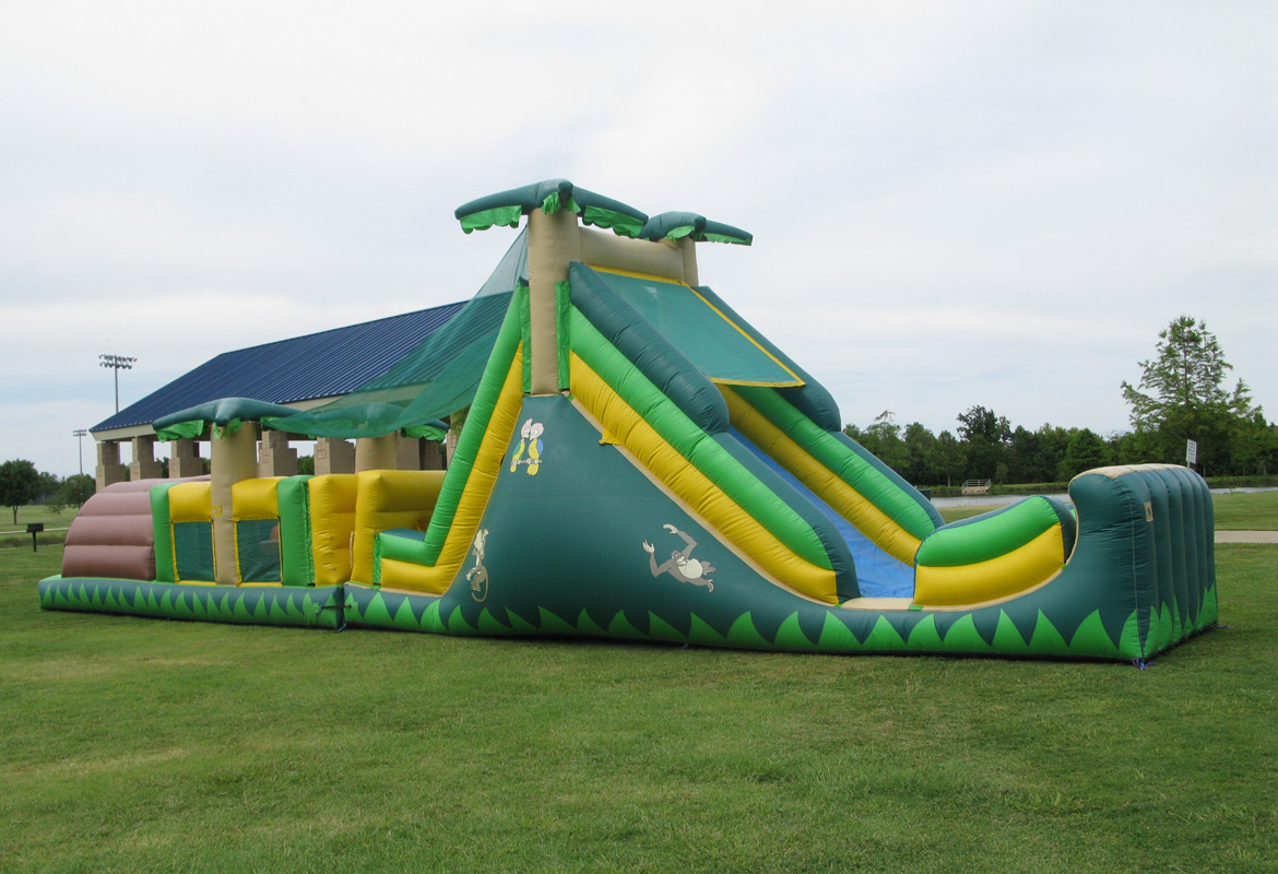 18' Triple Lane Slide With Pool