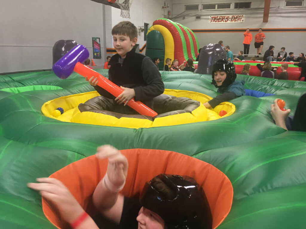 human whack a mole Slide