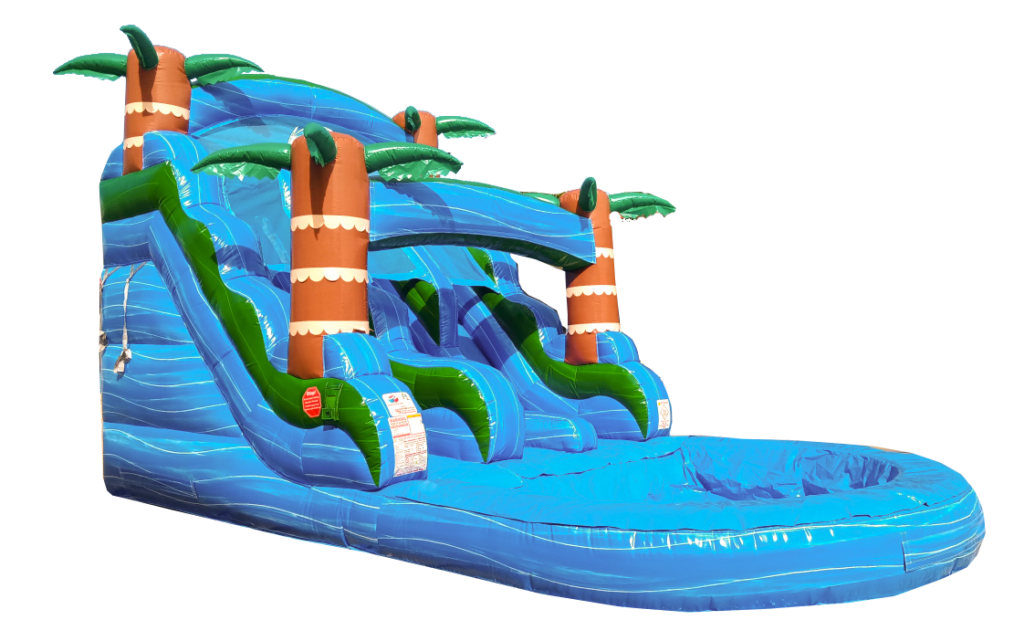 15 blue hurricane dual slide with poo Slide