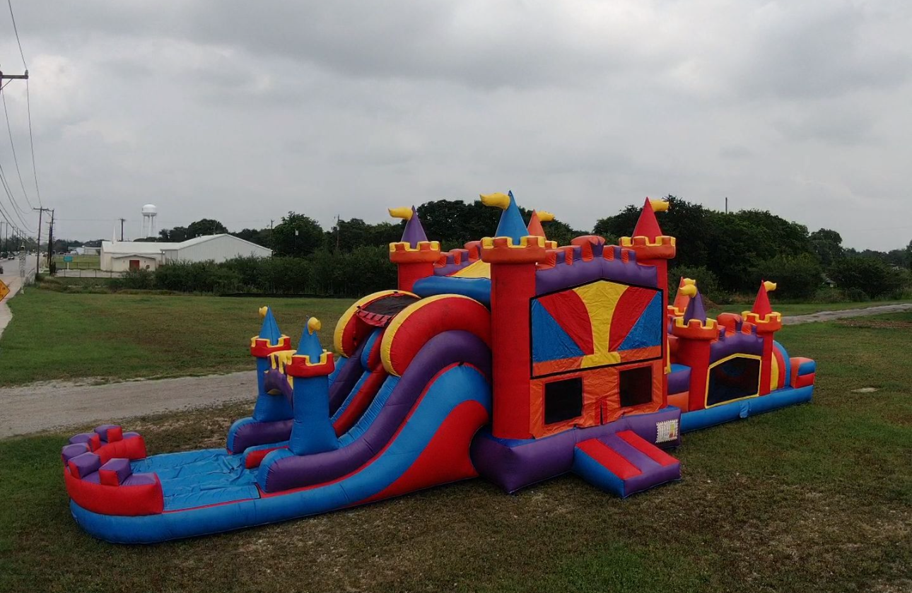 funtastic obstacle course Slide
