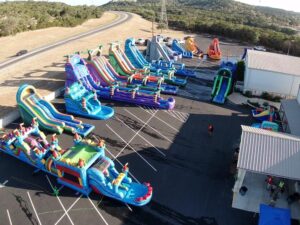 can bounce houses be used in the rain