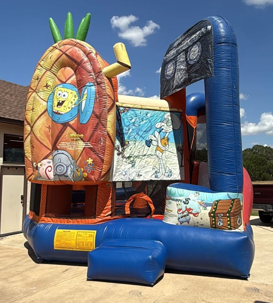 spongebob squarepants 5 in 1 bounce house Slide
